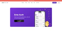 Ente Auth 首頁截圖