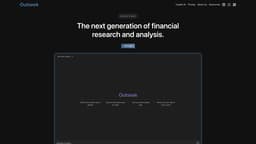 Outseek Financial Terminal 홈페이지 스크린샷