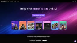 StoryNest.ai homepage screenshot