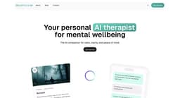 MindPeace AI homepage screenshot