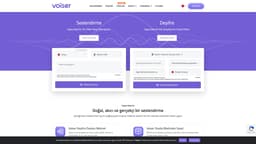 Ảnh chụp trang chủ Voiser AI
