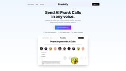Prankify homepage screenshot