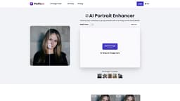 PicPicAI - AI Portrait Enhancer 首頁截圖