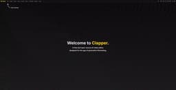 Clapper 홈페이지 스크린샷