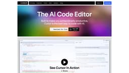 Cursor AI homepage screenshot