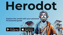 Captura de tela da página inicial de Herodot AI
