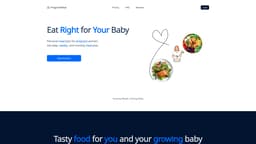 Pregnant Meal homepage screenshot