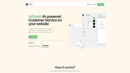 Скриншот главной страницы AI Desk