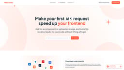 Webcrumbs Frontend AI homepage screenshot