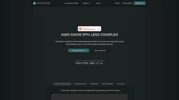 Stacktape homepage screenshot