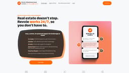 Revvie のトップページのスクリーンショット