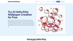 Hello Kitty Wallpapers homepage screenshot