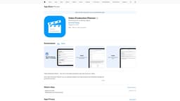 Video Production Planner 홈페이지 스크린샷
