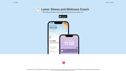 Lume homepage screenshot