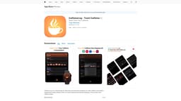 Caffeine Log homepage screenshot