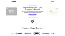 LogoGen 홈페이지 스크린샷