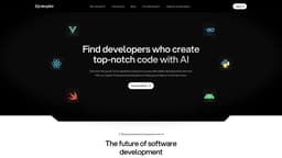 Devpilot のトップページのスクリーンショット