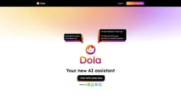 Captura de la página de inicio de Dola-Al Calendar Assistant