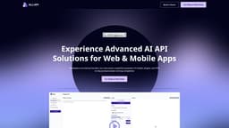 Allapi.ai homepage screenshot