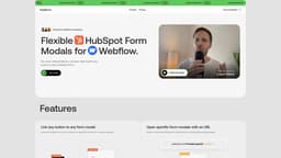 Hubform のトップページのスクリーンショット