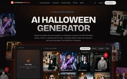 AI Halloween Generator homepage screenshot