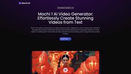 Mochi AI homepage screenshot