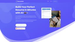 ResumeSet 首頁截圖