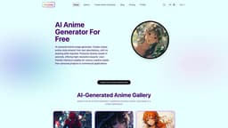 AI Anime Gen 首页截图