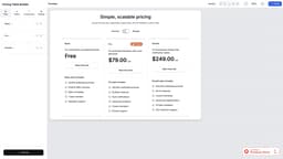 Pricing Table Builder 首頁截圖