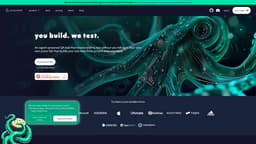 Octomind QA Agent homepage screenshot