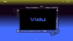 Captura de la página de inicio de vidu.studio
