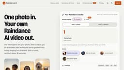 Raindance AI homepage screenshot