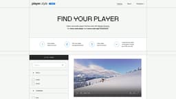 Player.style homepage screenshot