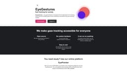 EyeFocus homepage screenshot
