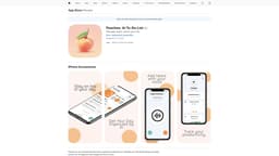Captura de la página de inicio de Peaches: AI To-Do List