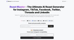Roast Master のトップページのスクリーンショット