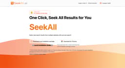 SeekAll homepage screenshot