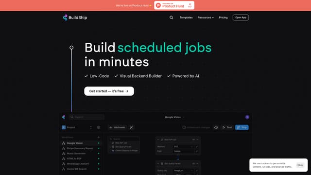 BuildShip homepage screenshot
