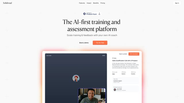 Solidroad homepage screenshot