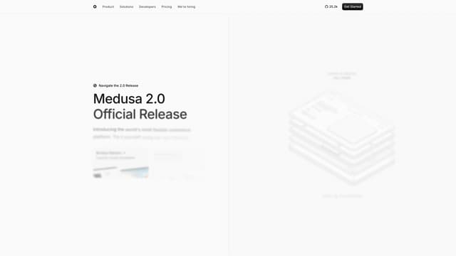 Medusa 首頁截圖