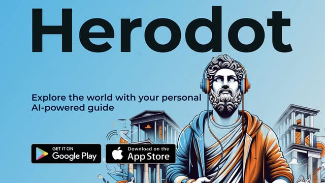 Captura de la página de inicio de Herodot AI