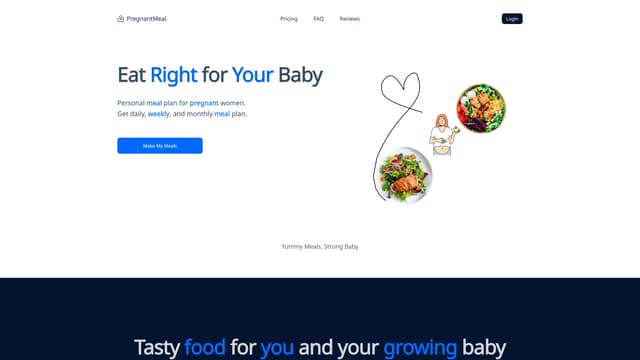 Pregnant Meal 首頁截圖