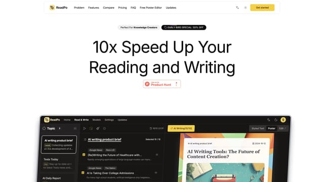 ReadPo homepage screenshot