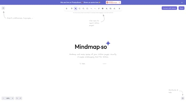 Mindmap.so homepage screenshot